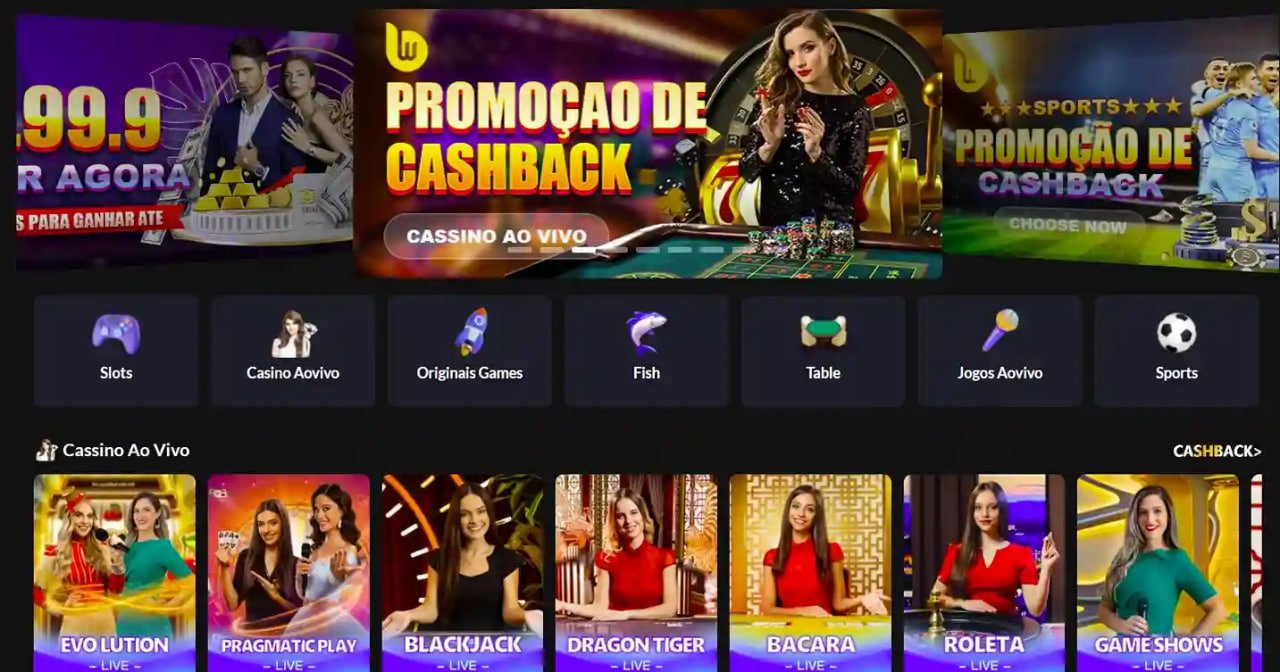 Tampilan aplikasi kuas4d di layar Android dengan menu permainan sportsbook dan live casino