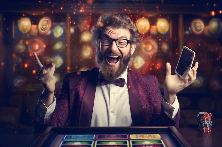 Studio Pretty Gaming dengan dealer dan meja blackjack Studio Pretty Gaming dengan dealer dan meja blackjack